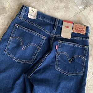 Levi's Women Wedgie Fit High Rise Button Fly Jeans  27x28 Blue Mid Wash NWT